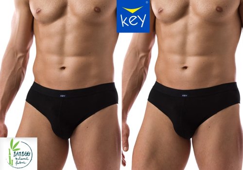 Трусы слипы мужские
Key MPP 002 CZ  BAMBUS