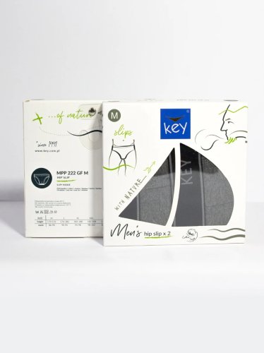 Трусы слипы мужские
Key MPP 222 GF A25