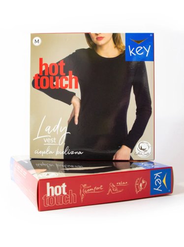 Термокофта женская Key LVD 729  Hot Touch Тёмно-бежевый меланж